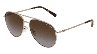 EMPORIO ARMANI AX2043S Doré brillant Vue d'angle