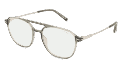 Tom Ford FT5874-B Groen glanzend Hoekaanzicht