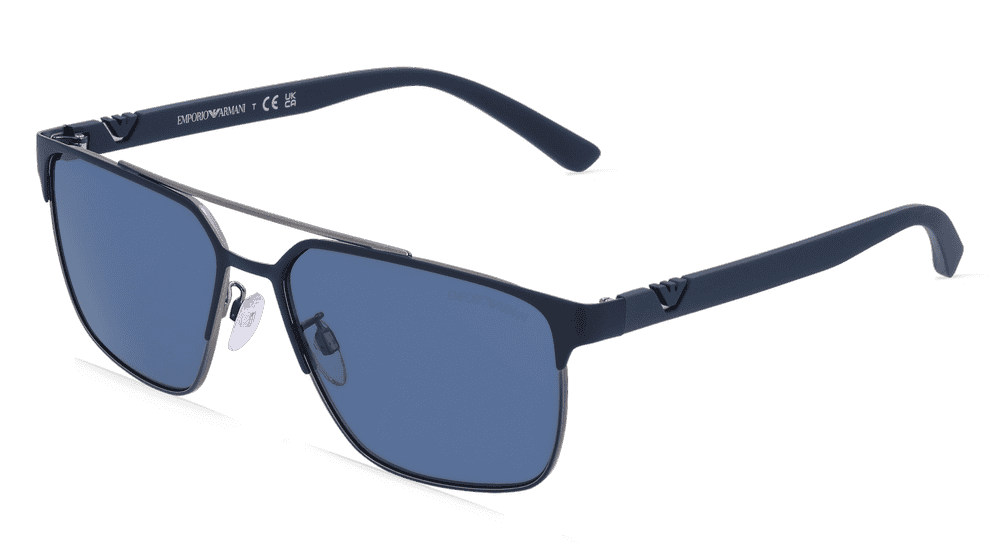 EMPORIO ARMANI EA2134 Bleu mat Vue d'angle