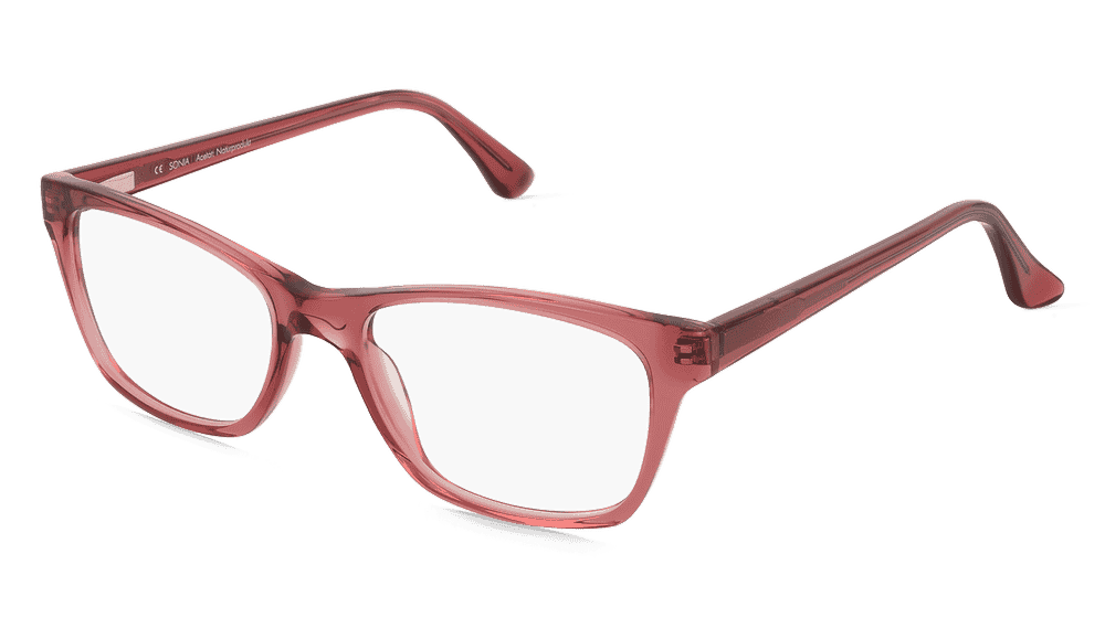 Fielmann ABC 089 FLEX CL SONIA Rose transparent Vue d'angle
