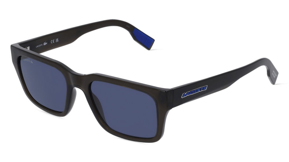 Lacoste L6004S Olive transparent Vue d'angle