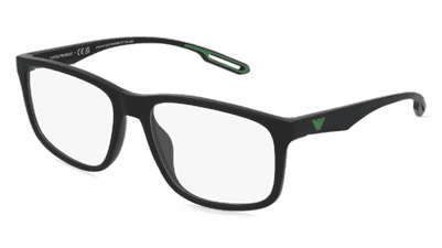 Emporio Armani EA3209U Grijs mat Hoekaanzicht