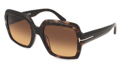Tom Ford FT1082 KAYA Rood glanzend Hoekaanzicht