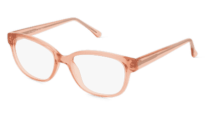 Fielmann MC 588 CL Rosé transparent Vue d'angle