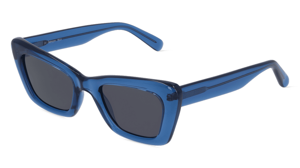 Fielmann OU 038 SUN FA BELLA blauw transparant Hoekaanzicht