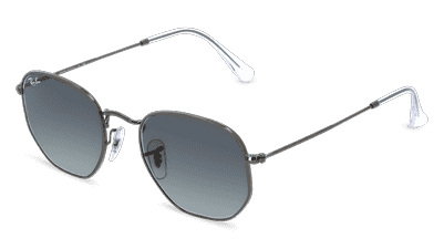 RAY-BAN RB 3548N HEXAGONAL goud Hoekaanzicht