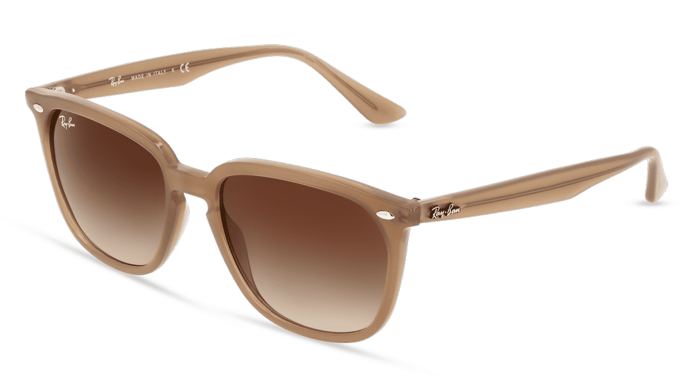 RAY-BAN RB 4362 Bruin licht Hoekaanzicht