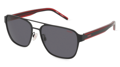 Hugo HG 1298/S Rouge noir Vue d'angle
