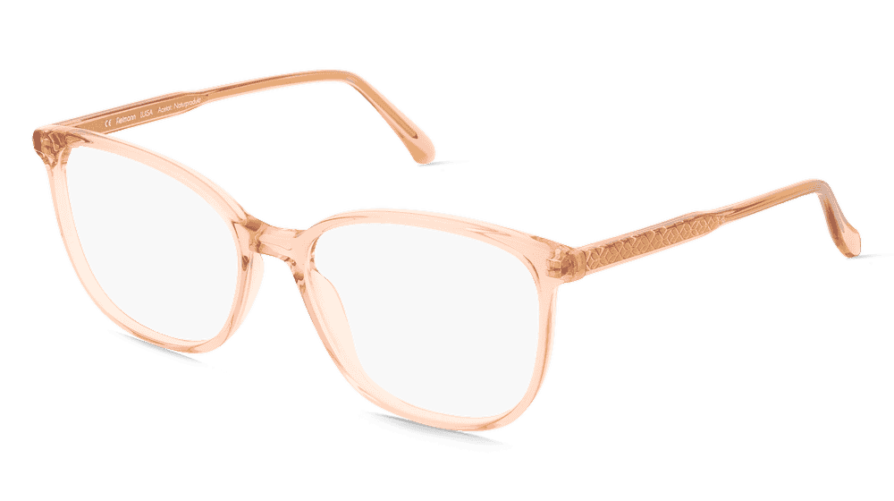 Fielmann ABC 087 FA LUISA roze transparant Hoekaanzicht