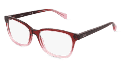 Ray-Ban RX5362 Rose rouge Vue d'angle