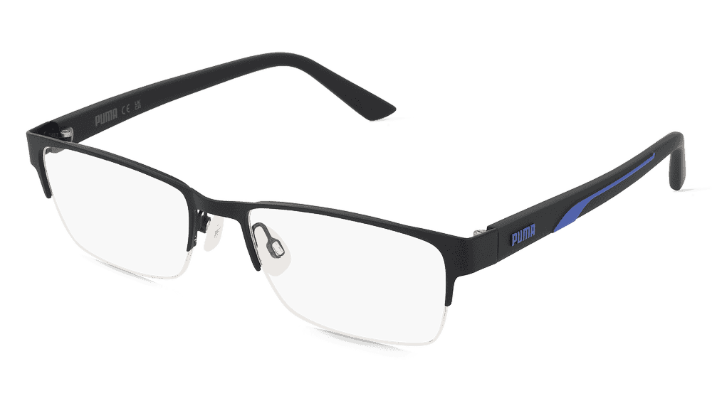 Puma PU0472O ESSENTIAL Noir transparent Vue d'angle