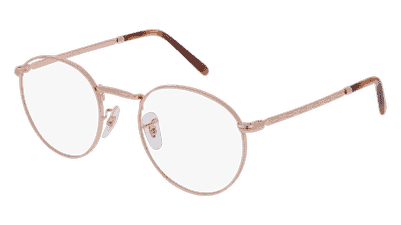 Ray-Ban VISTA RX3637V NEW ROUND zilver Hoekaanzicht