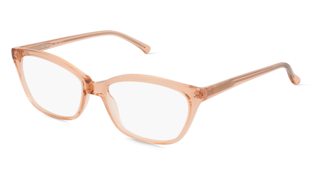 Fielmann ABC 069 CL oranje transparant Hoekaanzicht