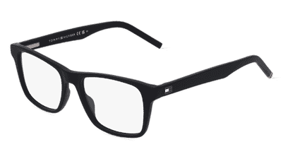 Tommy Hilfiger Eyewear TH 1990 zwart mat Hoekaanzicht