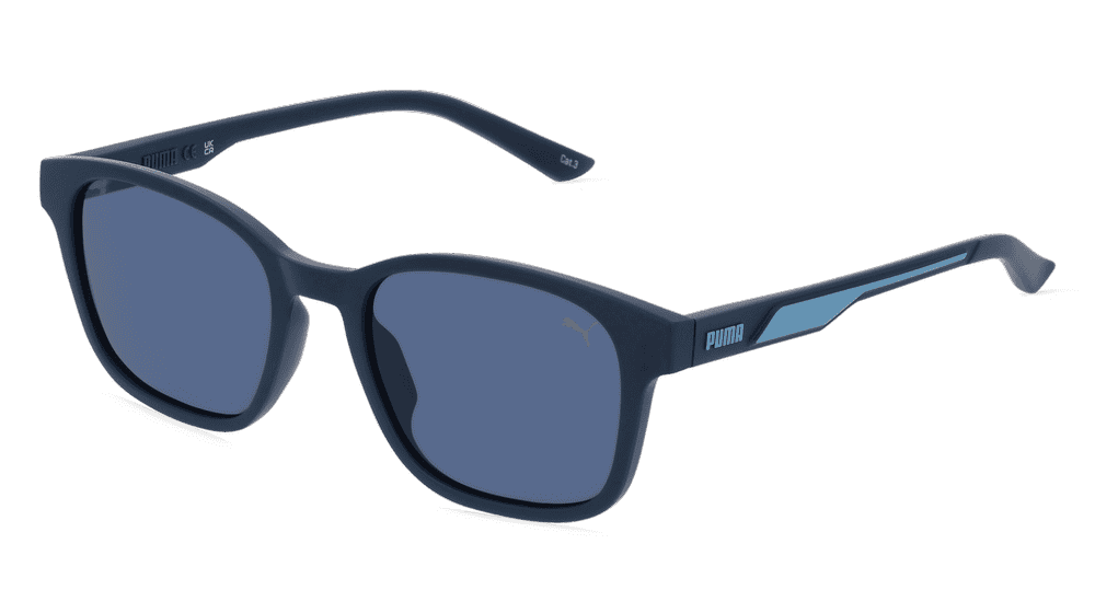 PUMA PU0385S Blauw donker Hoekaanzicht