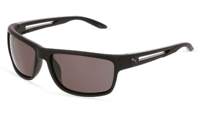 PUMA PU0353S zwart mat Hoekaanzicht