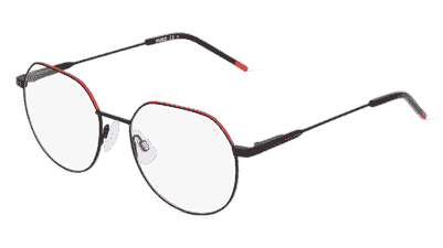 Hugo HG 1179 Rouge noir Vue d'angle