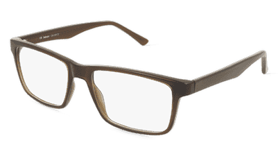 Fielmann OU 041 CL bruin transparant Hoekaanzicht