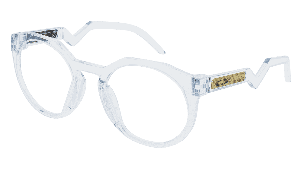 Oakley 0OX8139 HSTN RX Blanc transparent Vue d'angle