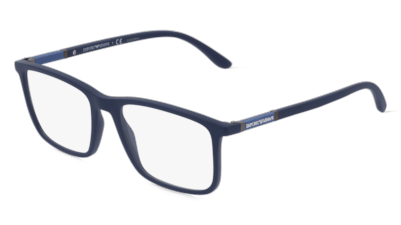Emporio Armani EA3181 Bleu mat Vue d'angle