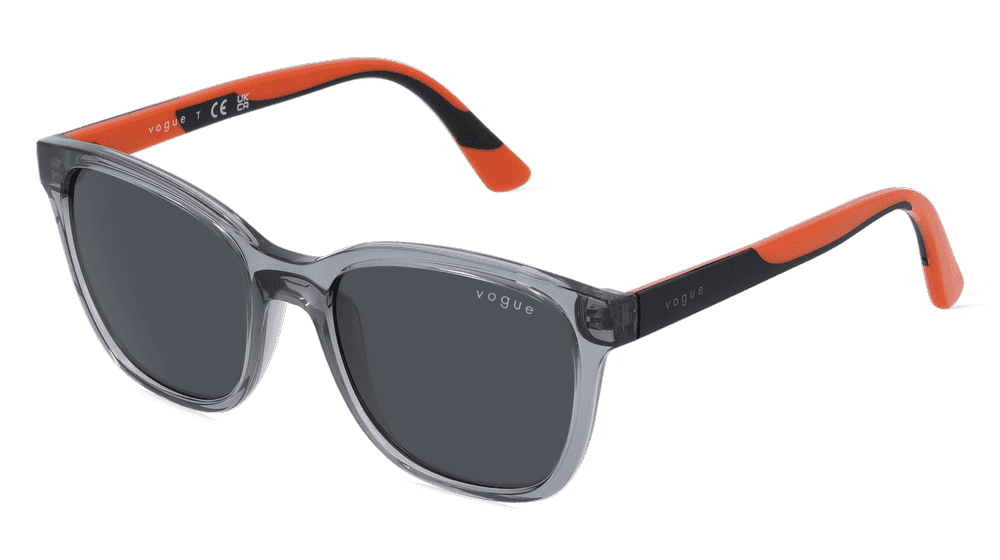 Vogue eyewear VJ2019 Gris transparent Vue d'angle