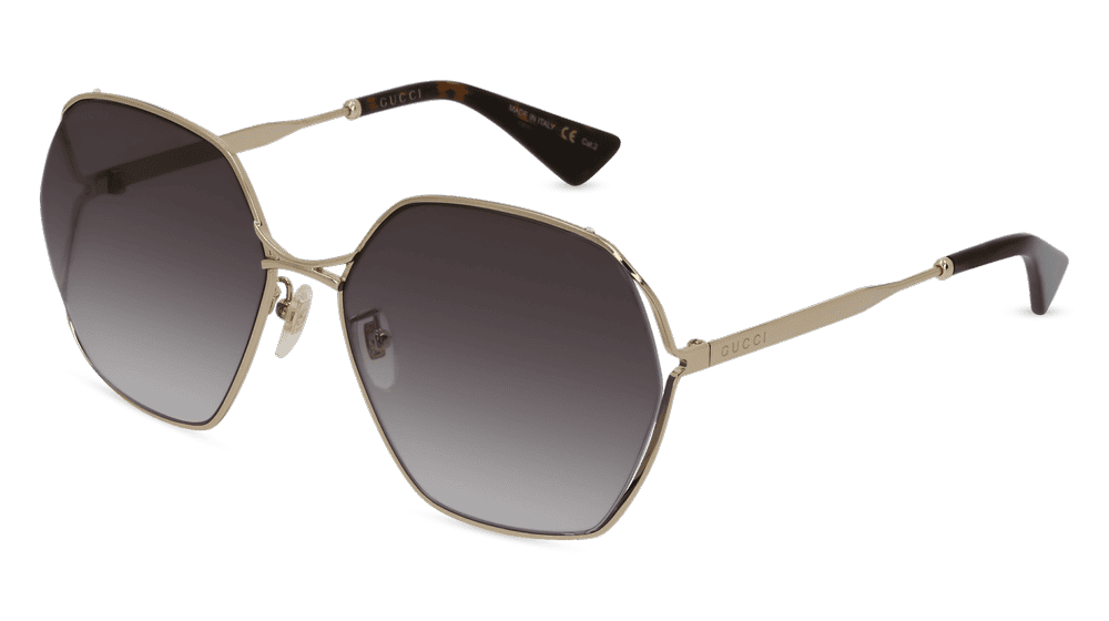 GUCCI GG0818SA Doré brillant Vue d'angle