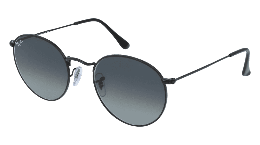 RAY-BAN RB 3447N ROUND METAL Black Corner View