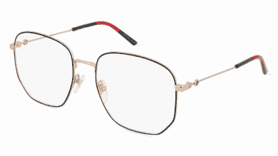 Gucci GG0396O Doré Vue d'angle