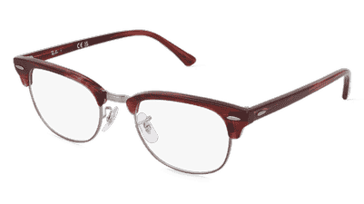 Ray-Ban 0RX5154 Groen gestreept Hoekaanzicht