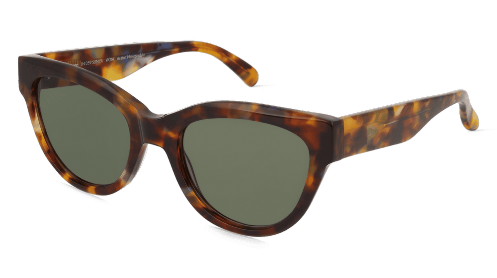 Fielmann LN 059 SUN FA VIOLA Havanna glanzend Hoekaanzicht