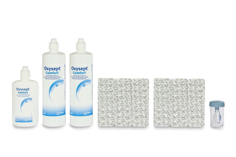 Oxysept Comfort 2x300ml + 120ml + 72 Tabletten
