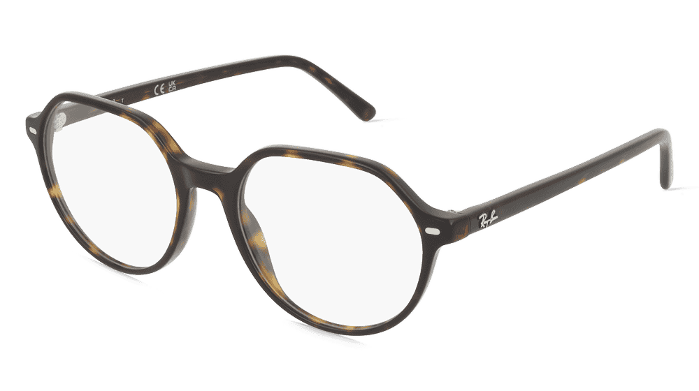 Ray-Ban RX5395 Havane Vue d'angle
