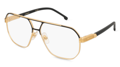 Carrera 1135 zwart goud Hoekaanzicht