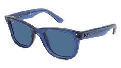 Ray-Ban RBR0502S WAYFARER REVERSE bruin transparant Hoekaanzicht