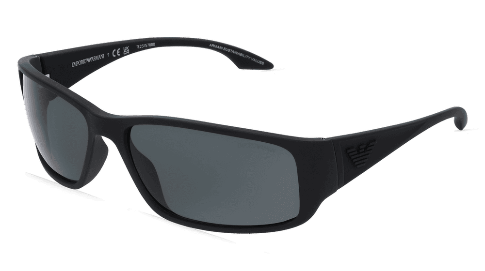 EMPORIO ARMANI EA4191U Noir caoutchouté Vue d'angle