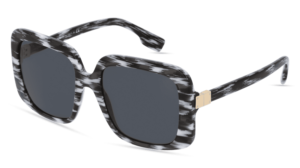 Burberry BE4363 PENELOPE Blanc noir Vue d'angle