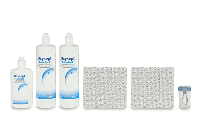 Oxysept Comfort 2x300ml + 120ml + 72 Tabletten