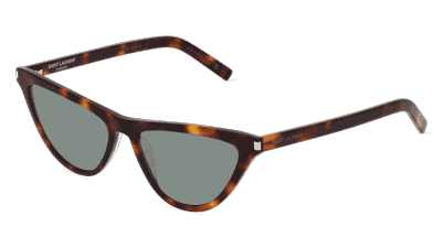 SAINT LAURENT SL 550 SLIM geel transparant Hoekaanzicht
