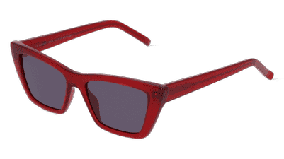 Fielmann OU 040 SUN FA GRACE Bordeauxrood glanzend Hoekaanzicht