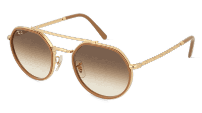Ray-Ban RB3765 Doré Vue d'angle