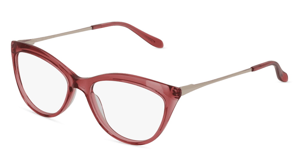 Angelie bordeaux transparent Hoekaanzicht