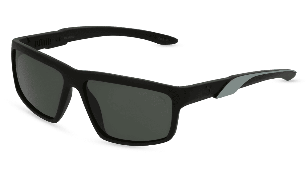 PUMA PU0324S Blanc noir Vue d'angle