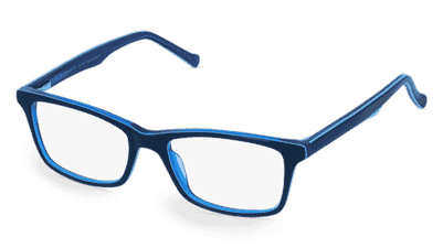 Fielmann ABC 044 FLEX FA blauw Hoekaanzicht