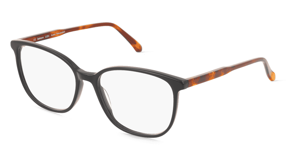 Fielmann ABC 087 FA LUISA Havane noir Vue d'angle