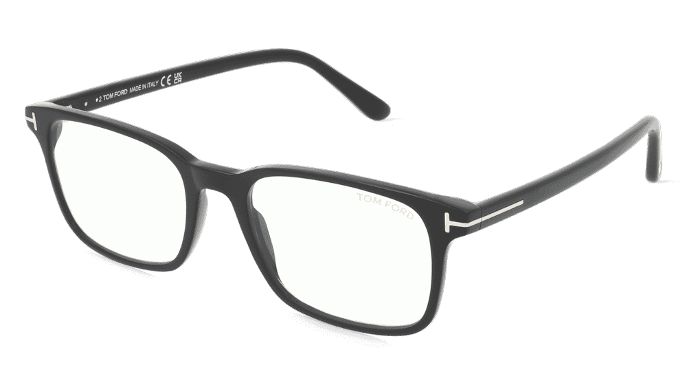 Tom Ford FT5831-B Zwart glanzend Hoekaanzicht