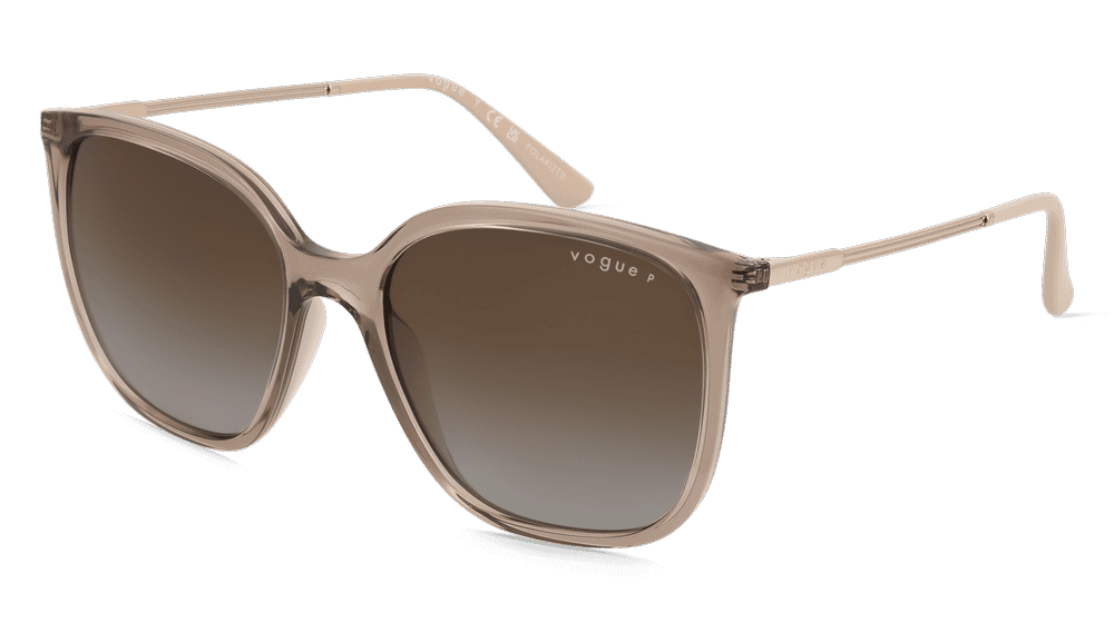 Vogue 0VO5564S bruin transparant Hoekaanzicht
