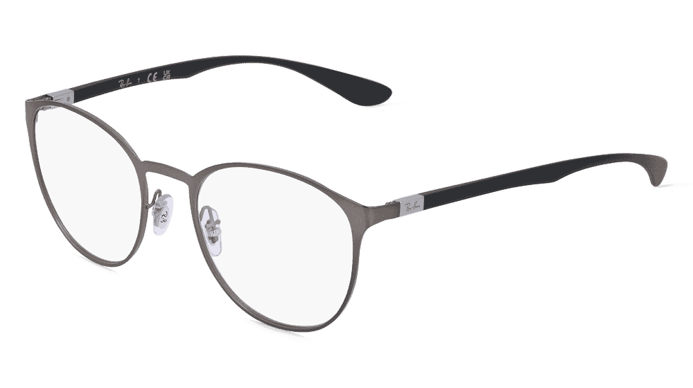 Ray-Ban RX6355 Gris gun Vue d'angle