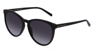 TOMMY HILFIGER EYEWEAR TH 1724/S Noir brillant Vue d'angle