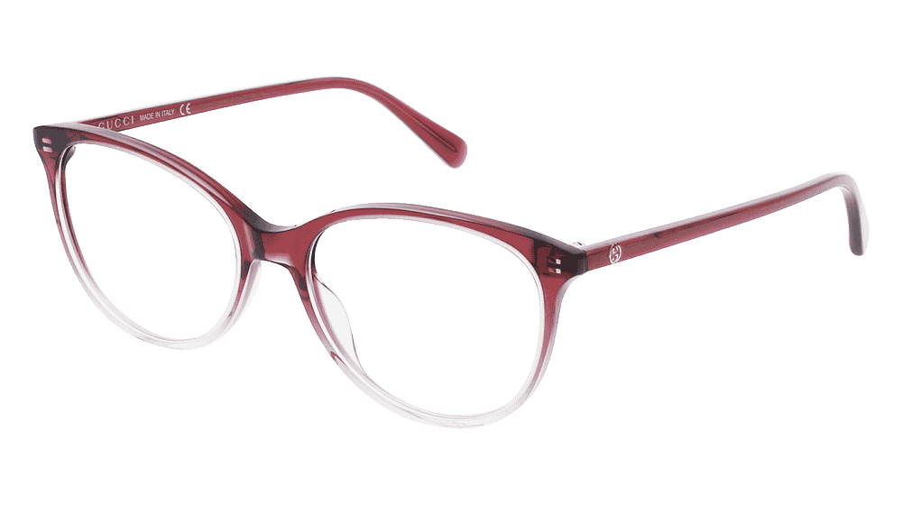 GUCCI GG0550O Rosé Burgundy Vue d'angle