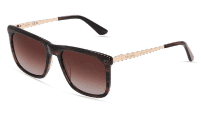 CALVIN KLEIN CK22536S Noir brillant Vue d'angle